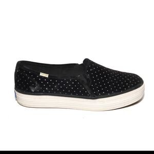Keds X Kate Spade New York Triple Decker Glitter Velvet Sneakers Size 8.5